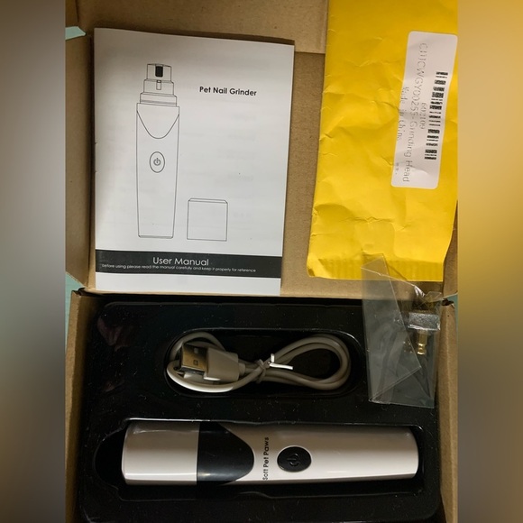 Soft Pet Paws Rechargeable Pet Nail Grinder Trimmer [White], NWT - Picture 2 of 5